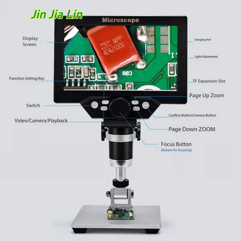 Electronics Repair Microscope - Microscope numérique LCD HD 7 pouces