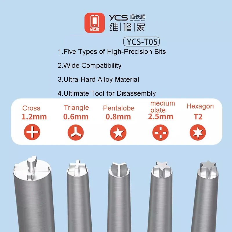 YCS YCS-T05 Kit de tournevis 3 - Electronics Repair Center avis et prix