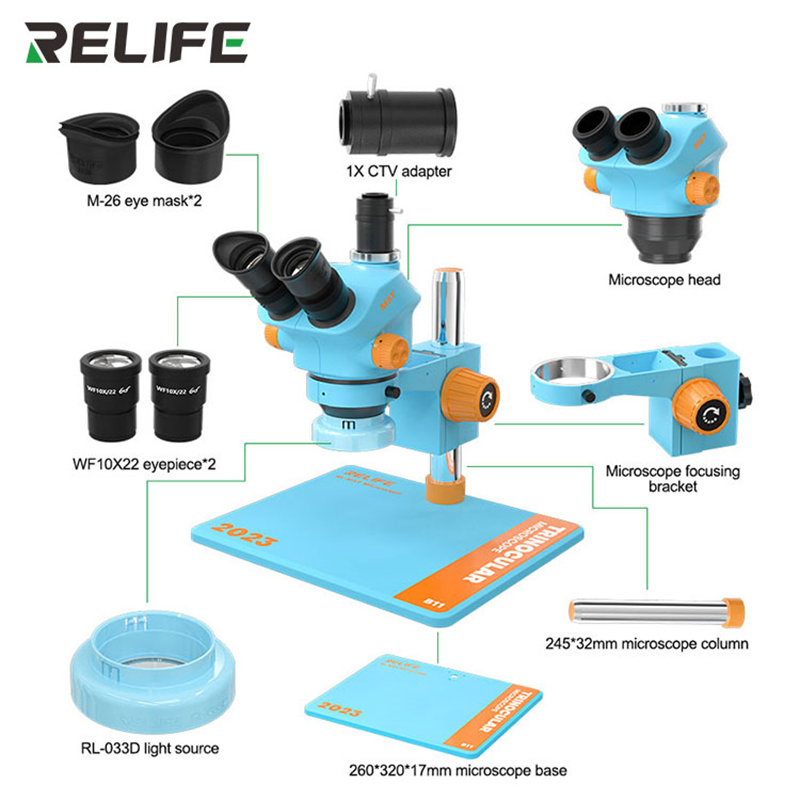RELIFE RL-M5T-B11 Microscope t - Electronics Repair Microscope avis et prix