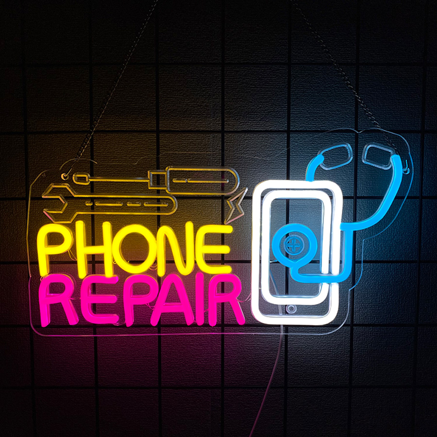 Enseigne néon pour réparation  - Electronics Repair Shop avis et prix